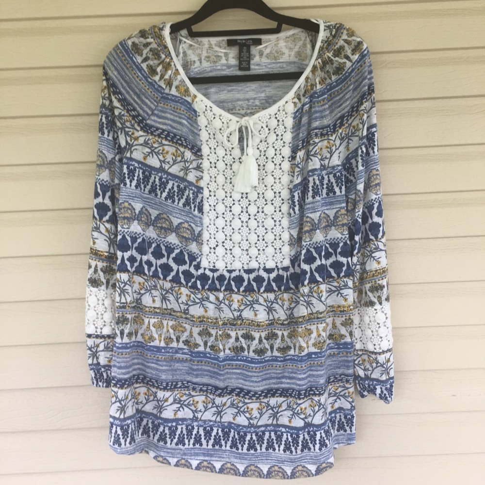 Style & Company Peasant Top
